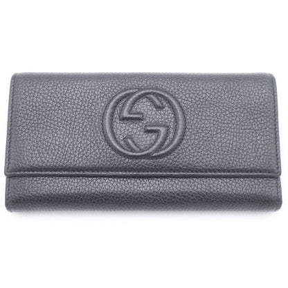 Gucci Interlocking Leather Wallet Black
