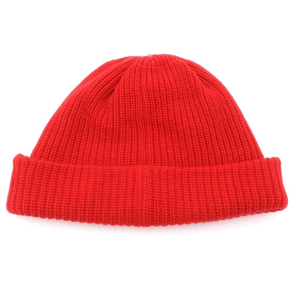 Chrome Hearts Beanie Star Patch Cashmere Vinyl Hat Red — view 2