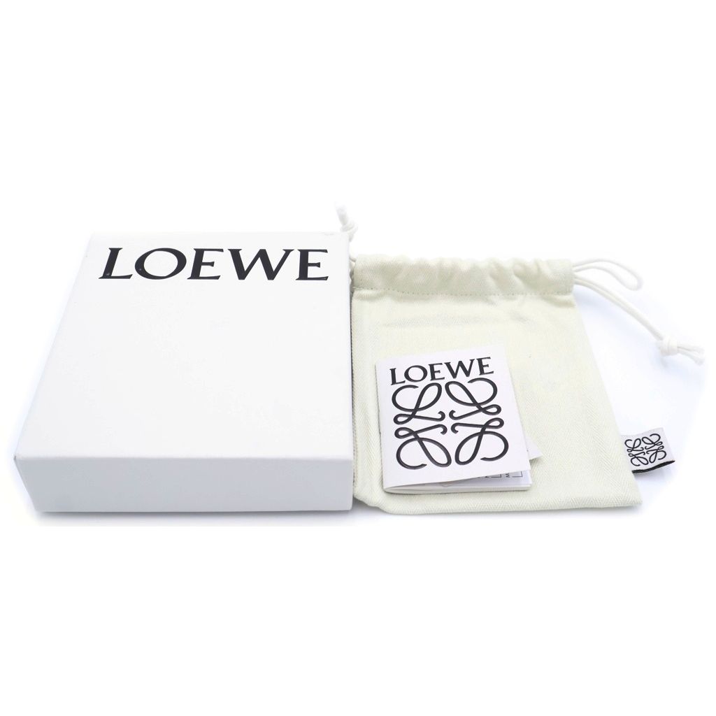 Loewe Suna Fujita Mandragora Bifold Compact Wallet Gray Leather — view 6
