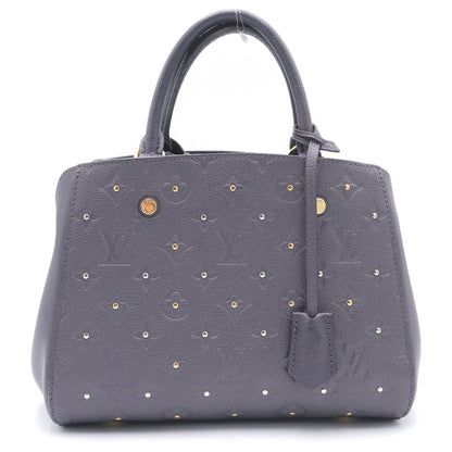 Louis Vuitton Monogram Empreinte Montaigne BB 2-Way Shoulder Bag Purple Leather
