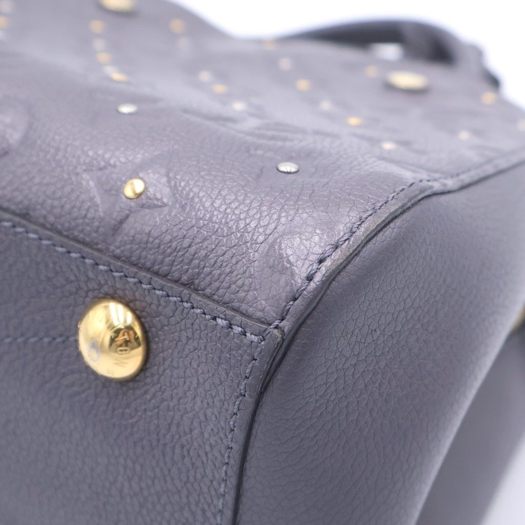 Louis Vuitton Monogram Empreinte Montaigne BB 2-Way Shoulder Bag Purple Leather — view 6
