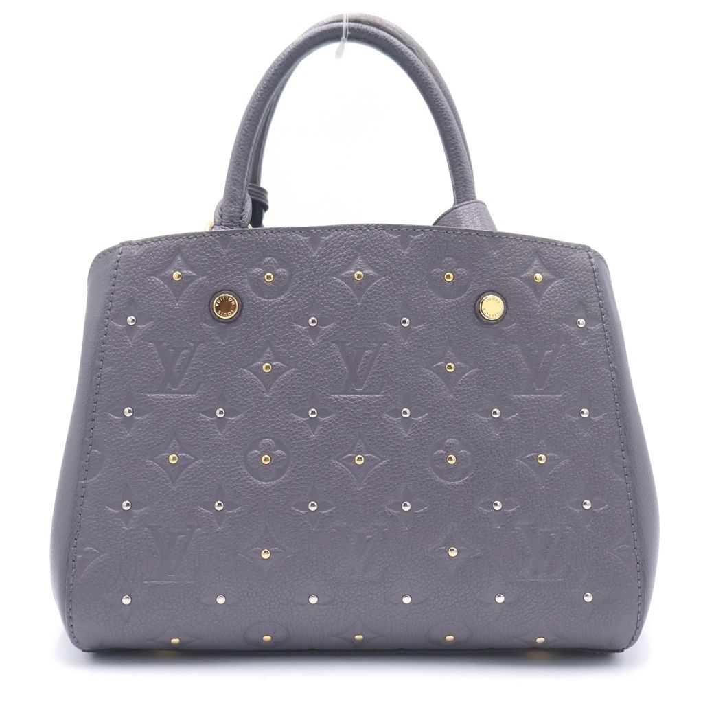 Louis Vuitton Monogram Empreinte Montaigne BB 2-Way Shoulder Bag Purple Leather — view 2