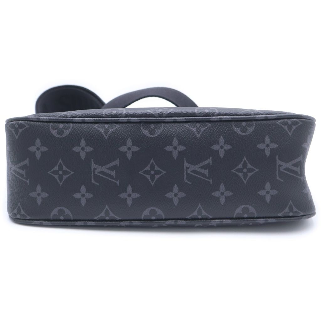 Louis Vuitton Monogram Eclipse Pochette Accessoire XL Shoulder Bag Black — view 5