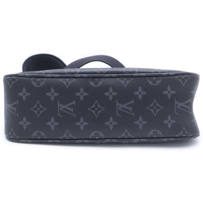 Louis Vuitton Monogram Eclipse Pochette Accessoire XL Shoulder Bag Black — view 5