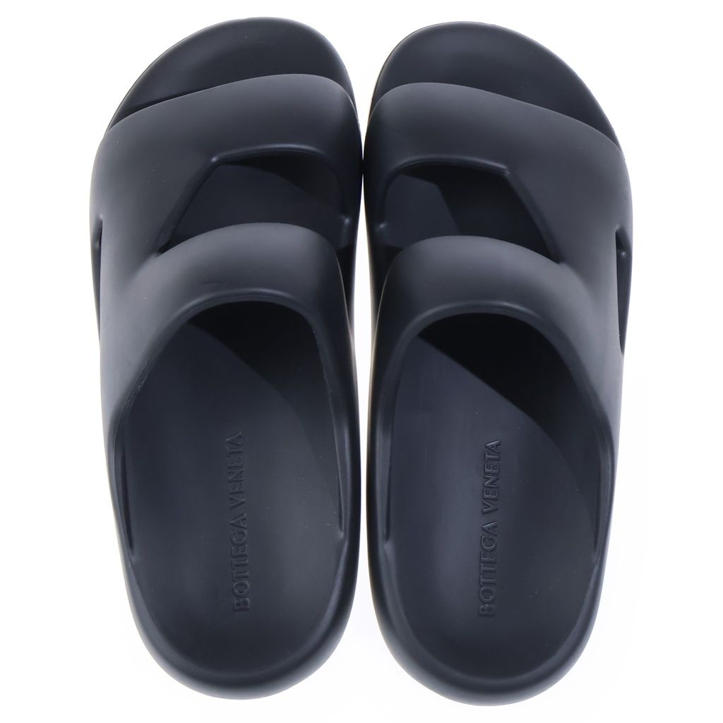 Bottega Veneta Gel Rubber Sandal Band Sandals Shoes Black — view 4