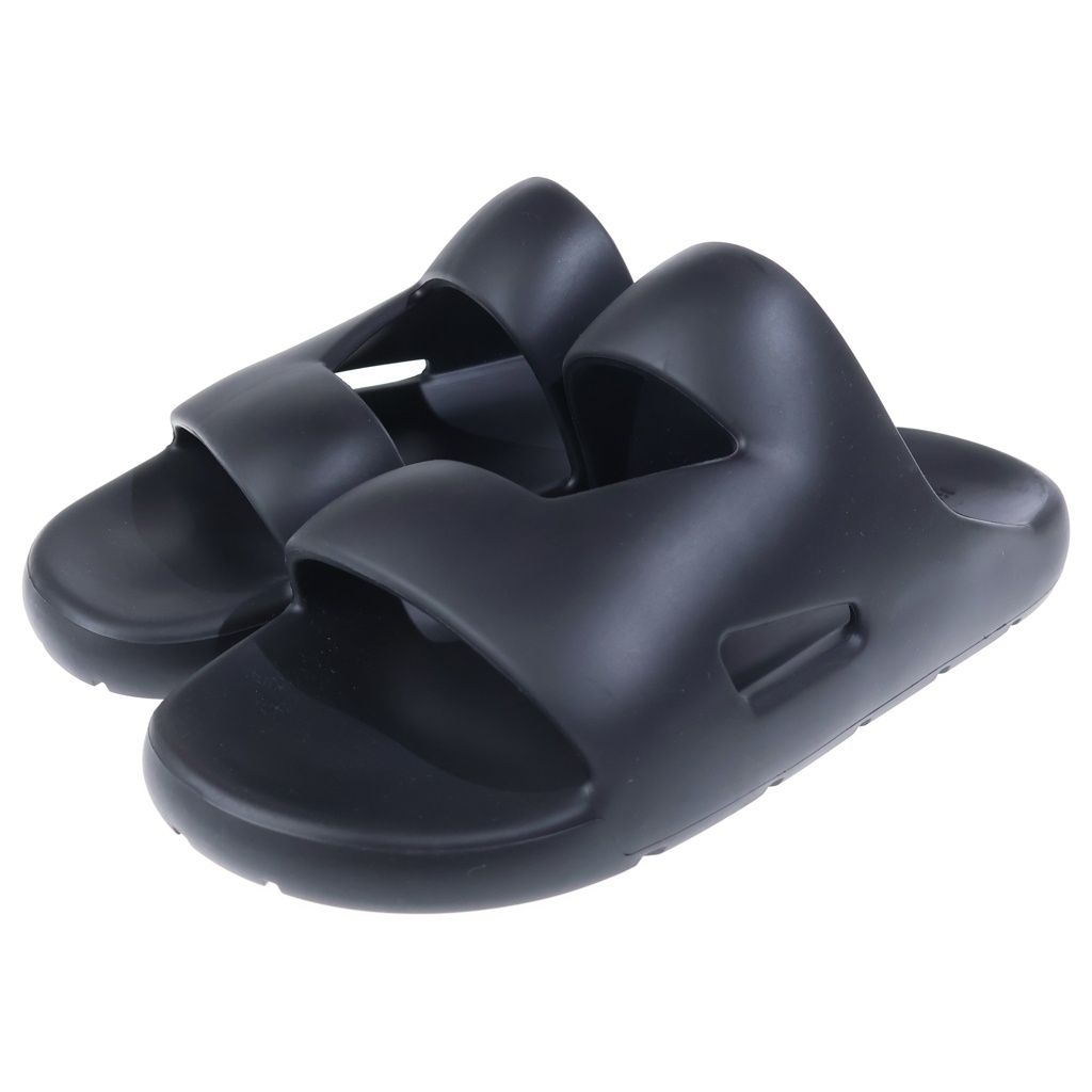 Bottega Veneta Gel Rubber Sandal Band Sandals Shoes Black — view 2