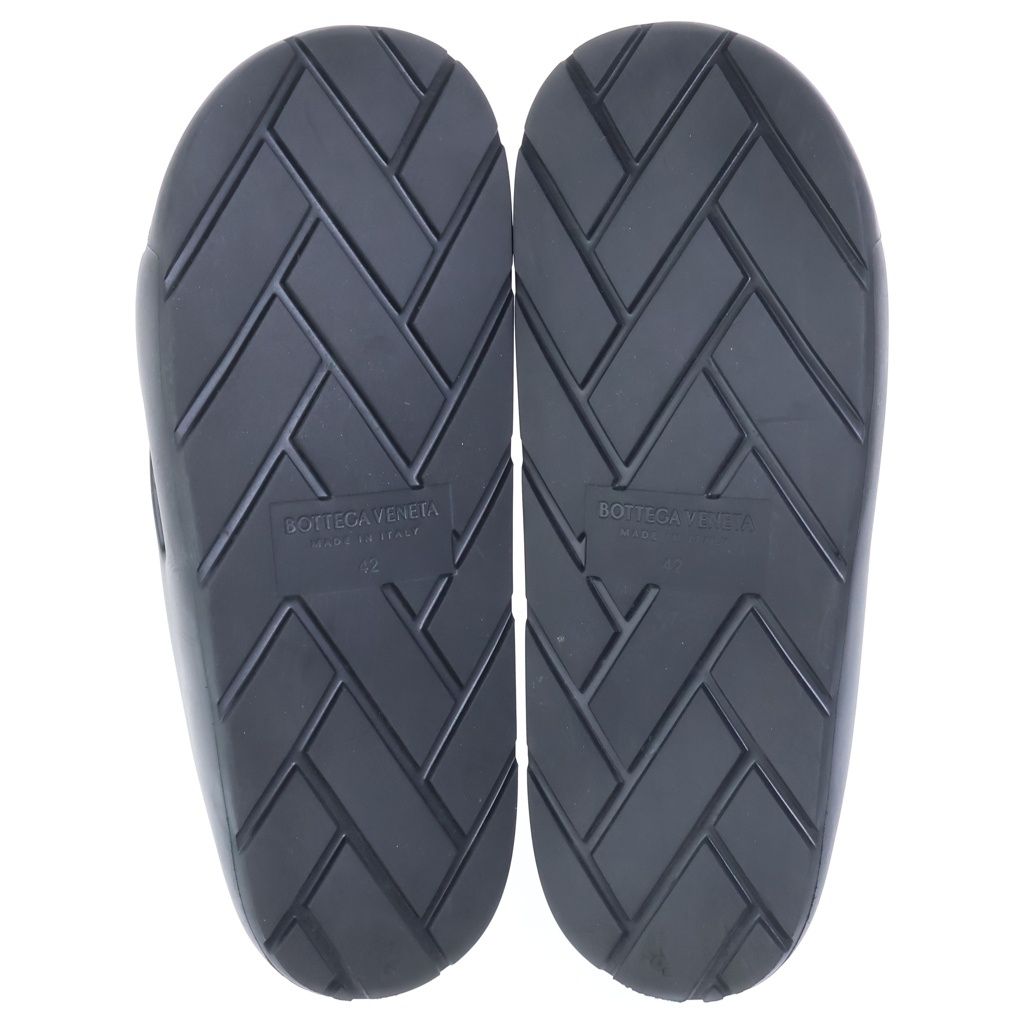 Bottega Veneta Gel Rubber Sandal Band Sandals Shoes Black — view 5