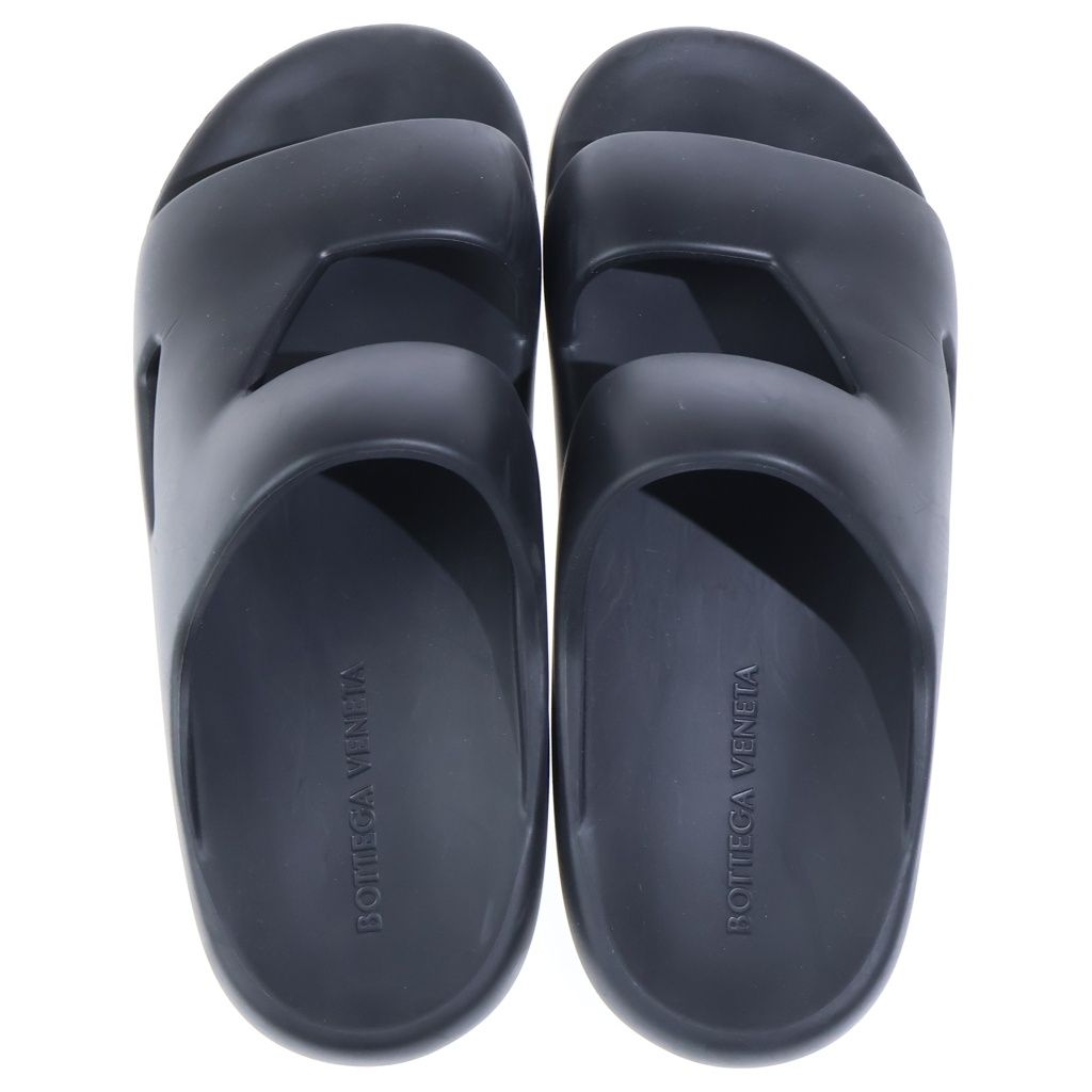 Bottega Veneta Gel Rubber Sandal Band Sandals Shoes Black — view 4