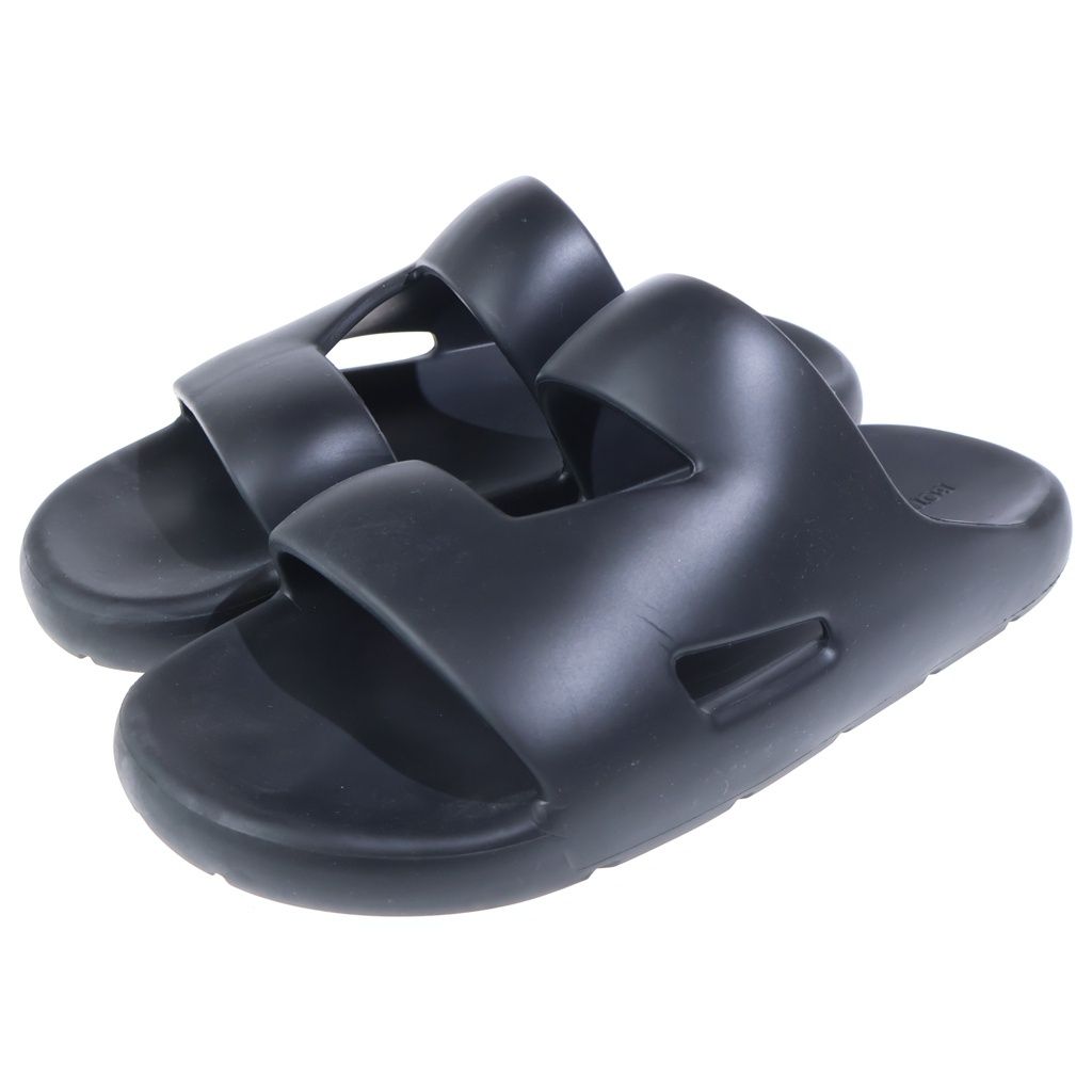 Bottega Veneta Gel Rubber Sandal Band Sandals Shoes Black — view 2