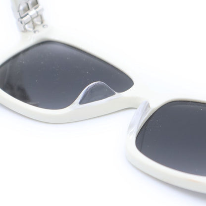 Balenciaga Dynasty Eyewear Square Frame Sunglasses White Silver — view 5