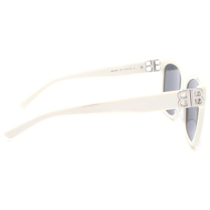 Balenciaga Dynasty Eyewear Square Frame Sunglasses White Silver — view 3