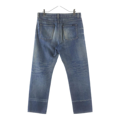 Saint Laurent Paris Straight Jeans Denim Pants Indigo — view 2