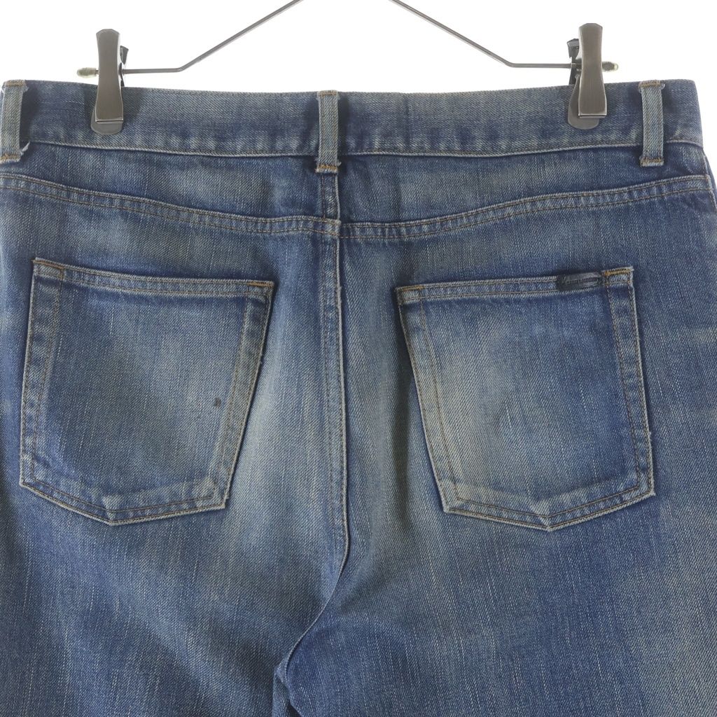 Saint Laurent Paris Straight Jeans Denim Pants Indigo — view 3