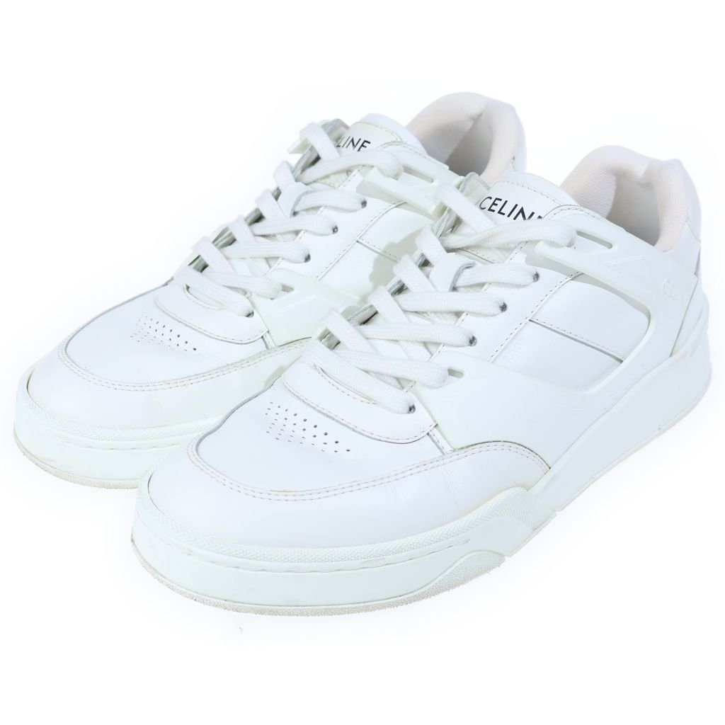 Celine Lace Up Low Cut Sneakers Shoes White — view 2