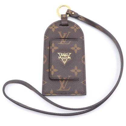 Louis Vuitton Shades Card Holder Monogram Neck Strap Case Brown