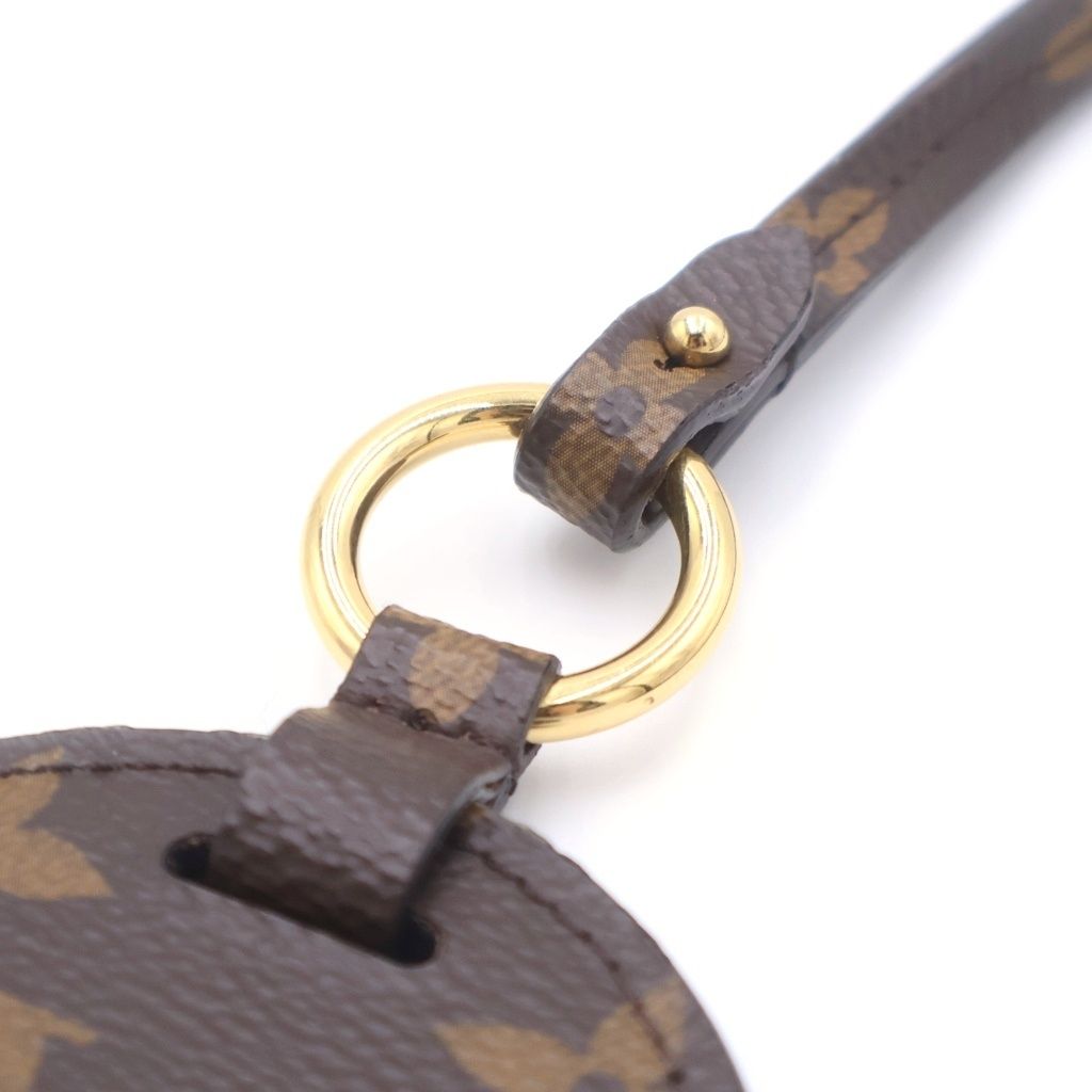 Louis Vuitton Shades Card Holder Monogram Neck Strap Case Brown — view 6