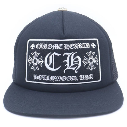 Chrome Hearts Trucker Cap CH Patch Mesh Truck Khaki Cap Hat Black — view 4