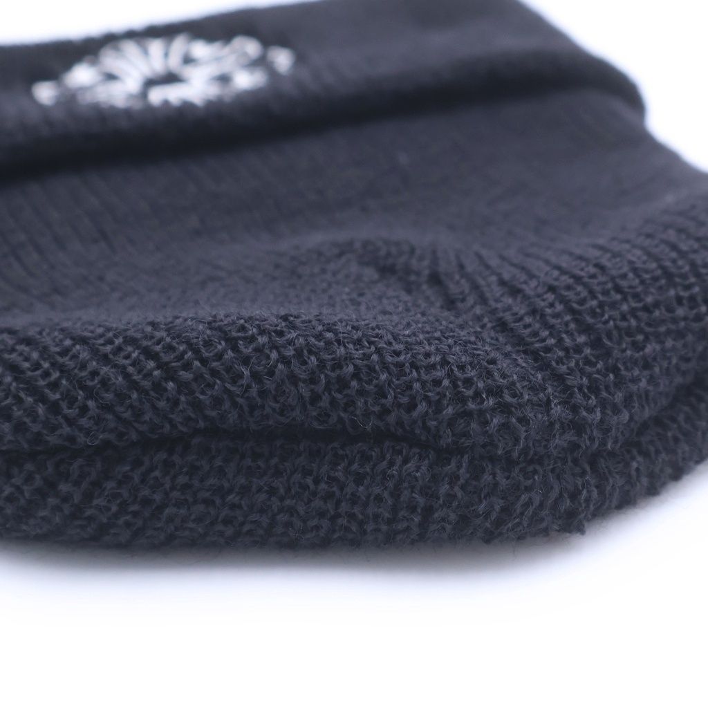 Chrome Hearts Wool Watch Cap CH Plus Embroidery Vinny Knit Cap Hat Black — view 6