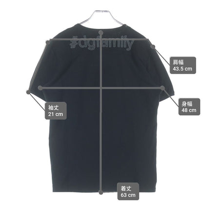 Dolce & Gabbana Front Cowboy Patch Crew Neck Short Sleeve Top T-Shirt Black — view 9