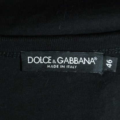 Dolce & Gabbana Front Cowboy Patch Crew Neck Short Sleeve Top T-Shirt Black — view 7