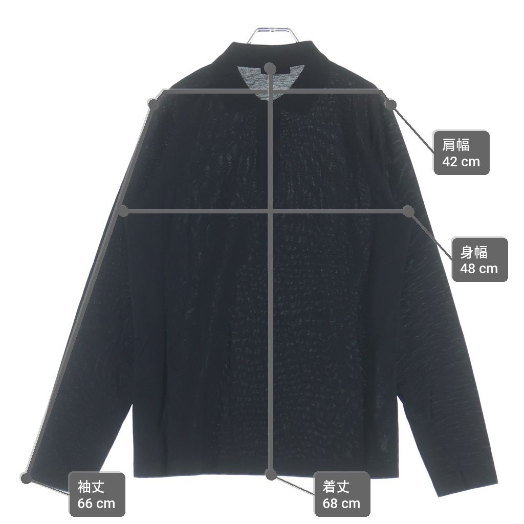 Prada Pique Long Sleeve Polo Shirt Black — view 9