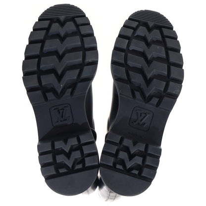 Louis Vuitton Territory Line Side Logo Flats Flava Boots Black — view 5