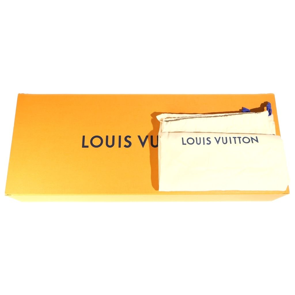 Louis Vuitton Territory Line Side Logo Flats Flava Boots Black — view 6