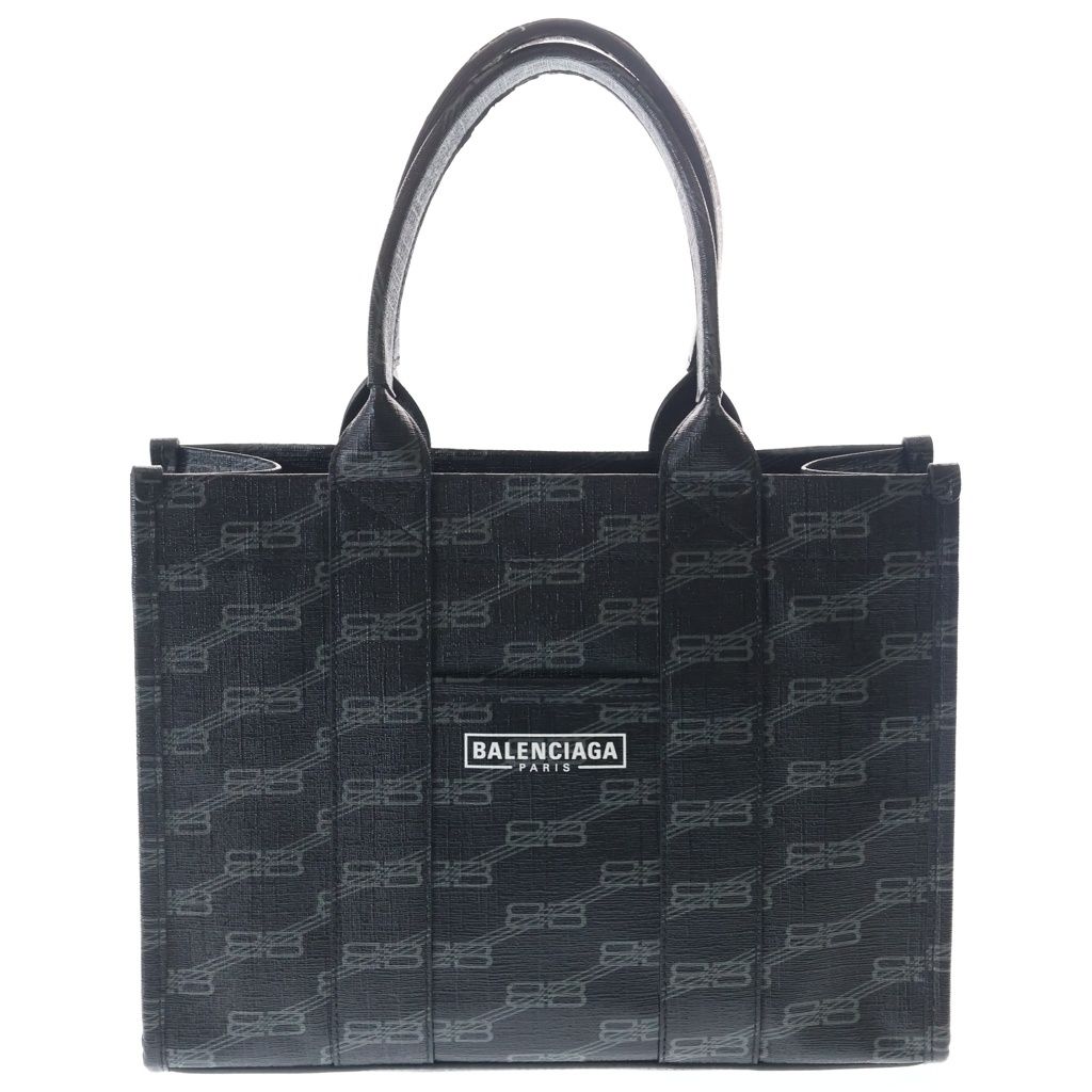 Balenciaga Small 2-Way Shoulder Bag Black Leather Silver
