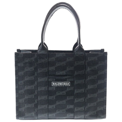 Balenciaga Small 2-Way Shoulder Bag Black Leather Silver