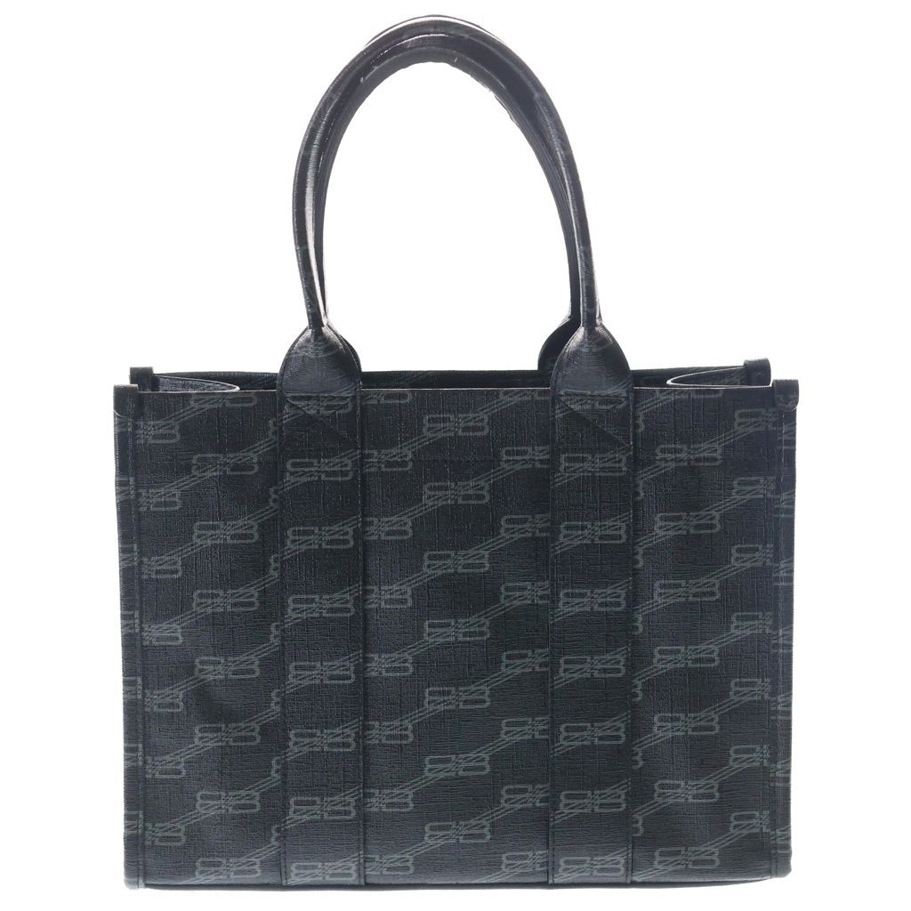 Balenciaga Small 2-Way Shoulder Bag Black Leather Silver — view 2
