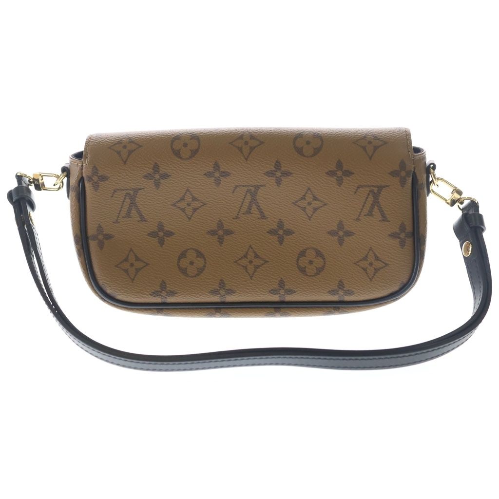 Louis Vuitton Monogram Reverse Wallet on Chain Ivy Shoulder Bag Brown Leather — view 2