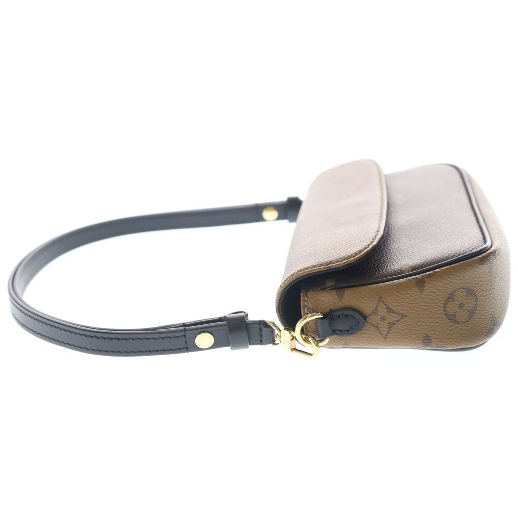 Louis Vuitton Monogram Reverse Wallet on Chain Ivy Shoulder Bag Brown Leather — view 3