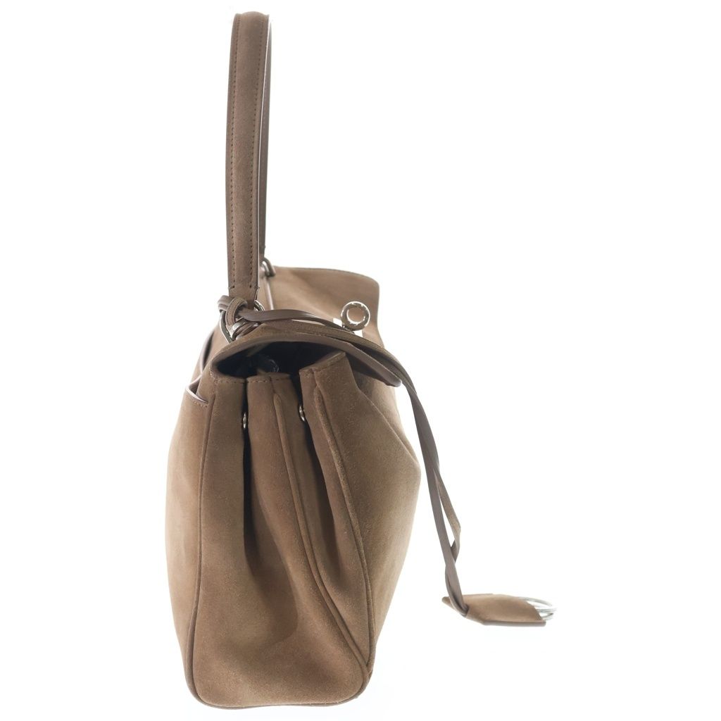 Balenciaga Rodeo 2-Way Shoulder Bag Beige Suede Silver — view 3