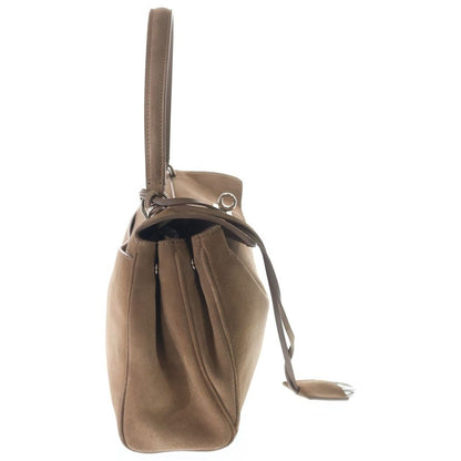 Balenciaga Rodeo 2-Way Shoulder Bag Beige Suede Silver — view 3