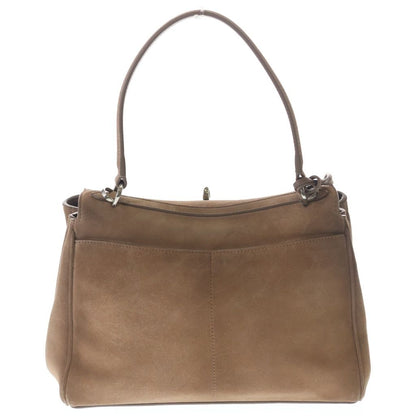 Balenciaga Rodeo 2-Way Shoulder Bag Beige Suede Silver — view 2