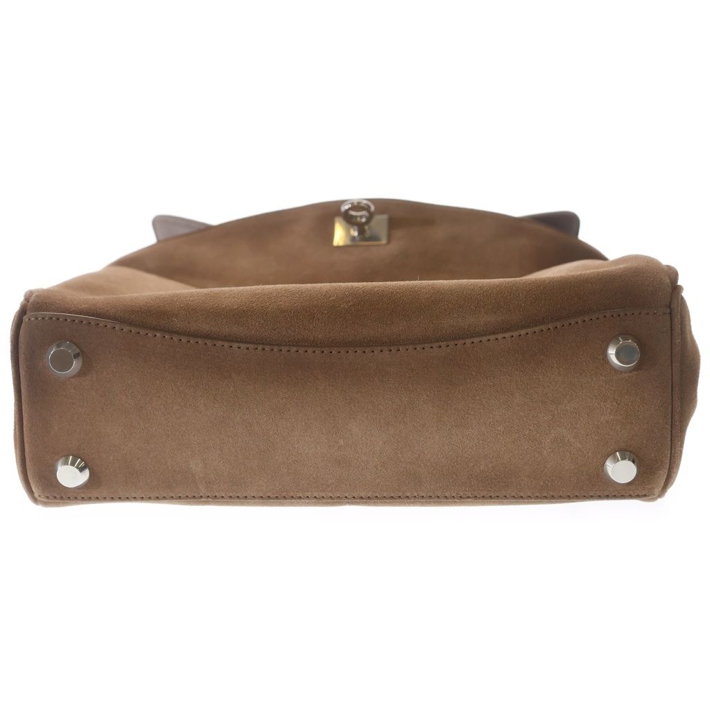 Balenciaga Rodeo 2-Way Shoulder Bag Beige Suede Silver — view 5