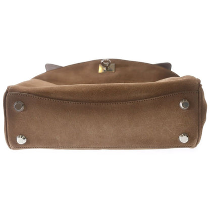 Balenciaga Rodeo 2-Way Shoulder Bag Beige Suede Silver — view 5