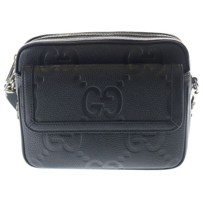 Gucci Jumbo GG Small Cross Belt Bag Leather Black