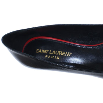 Saint Laurent Paris Pointed Toe High Heels Black — view 6