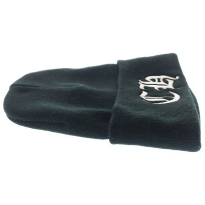 Chrome Hearts CH Logo Embroidery Beanie Knit Hat Black — view 4