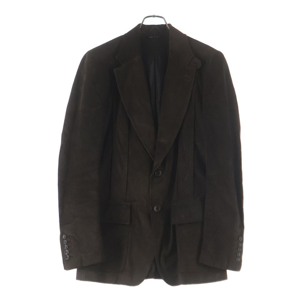 Gucci Leather Jacket Tailored Brown Cowhide 48