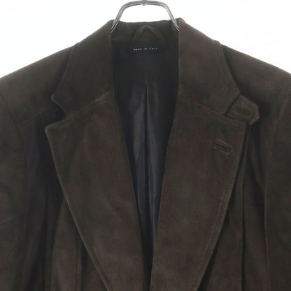 Gucci Leather Jacket Tailored Brown Cowhide 48 — view 3