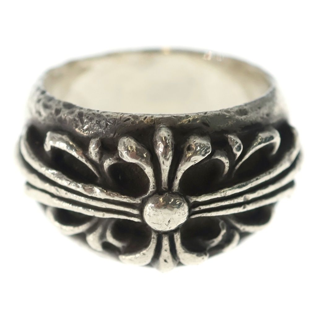 Chrome Hearts Flrl Crs Floral Cross Ring Silver — view 4