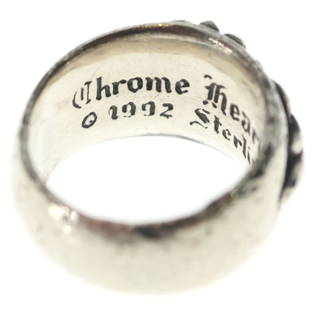 Chrome Hearts Flrl Crs Floral Cross Ring Silver — view 5