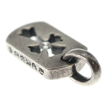 Chrome Hearts DT Tny CO Crs Tiny Cutout Cross Dog Tag 1 Diamond Charm Necklace — view 6