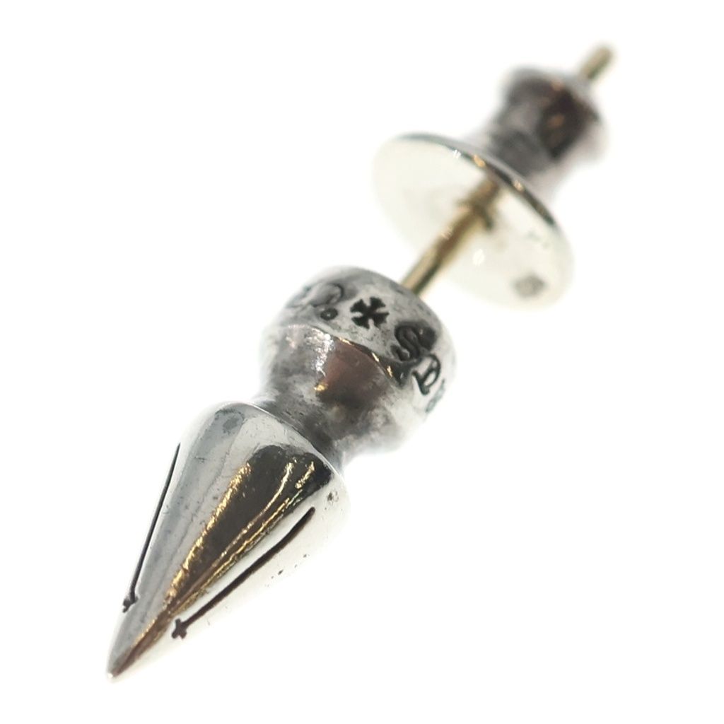 Chrome Hearts Spike Tny Std Tie Nice Pike Stud Earrings Silver