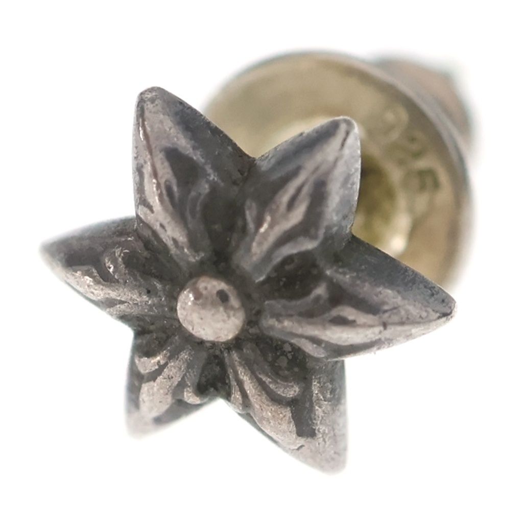 Chrome Hearts CO Star Stud Earrings Silver