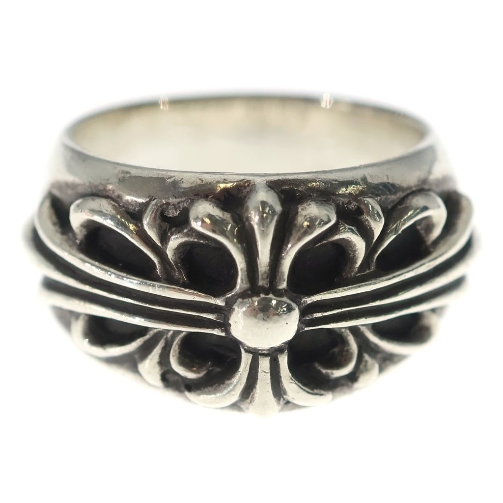 Chrome Hearts Flrl Crs Floral Cross Ring Silver — view 4
