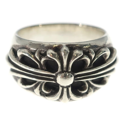 Chrome Hearts Flrl Crs Floral Cross Ring Silver — view 4