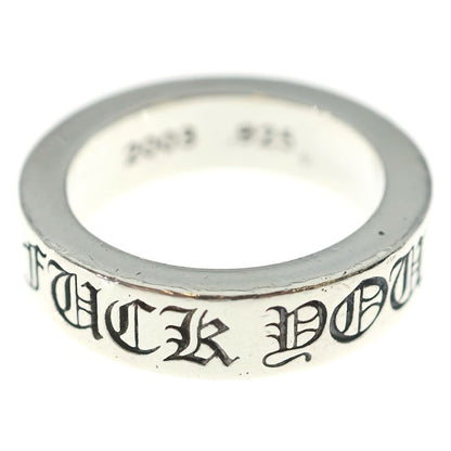 Chrome Hearts mm Spacer Fuck You mm Ring Silver